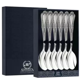 Set of silver teaspoons "No. 22" for 6 persons
