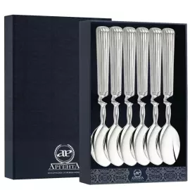 Set of silver teaspoons "Aristocrat" for 6 persons