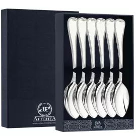 Set of silver teaspoons "No. 16" for 6 persons