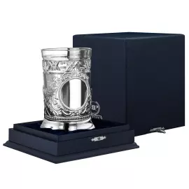 Silver Baroque cup holder for 1 person