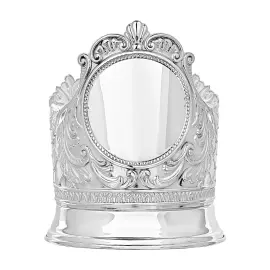 Silver Baroque cup holder for 1 person