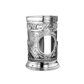 Silver Baroque cup holder for 1 person