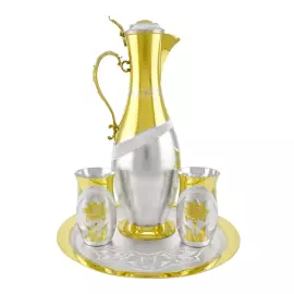 Набор для напитков из серебра "№45" 4 предмета, на 2 персоны