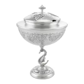 Серебряная икорница "№31. Виноградная лоза"