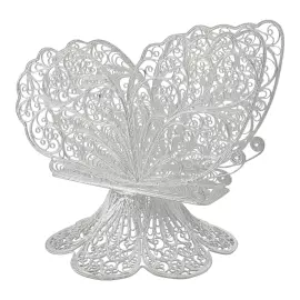 Подставка для салфеток из серебра "№9. Бабочка"