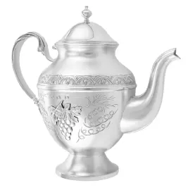 Серебряный чайник "Виноградная лоза. №17"