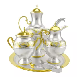 Серебряный кофейный набор "Версаль.№ 7"