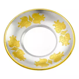 Чашка с блюдцем из серебра "№11" на 1 персону