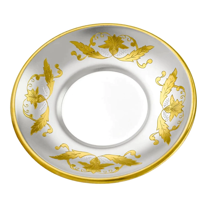 Silver cup and saucer "No. 16" for 1 person