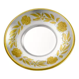 Чашка с блюдцем из серебра "№3" на 1 персону