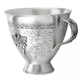 Чашка с блюдцем из серебра "№22" на 1 персону