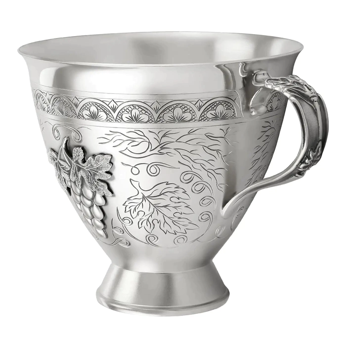 Silver cup and saucer "No. 22" for 1 person