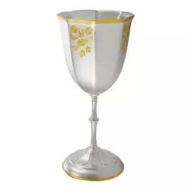 Набор бокалов из мельхиора "№28" с серебрением, на 2 персоны