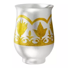 Набор бокалов для вина из мельхиора "№35" с серебрением, на 6 персон