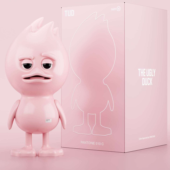 Коллекционная фигура "The Ugly Duck х PANTONE" розовый
