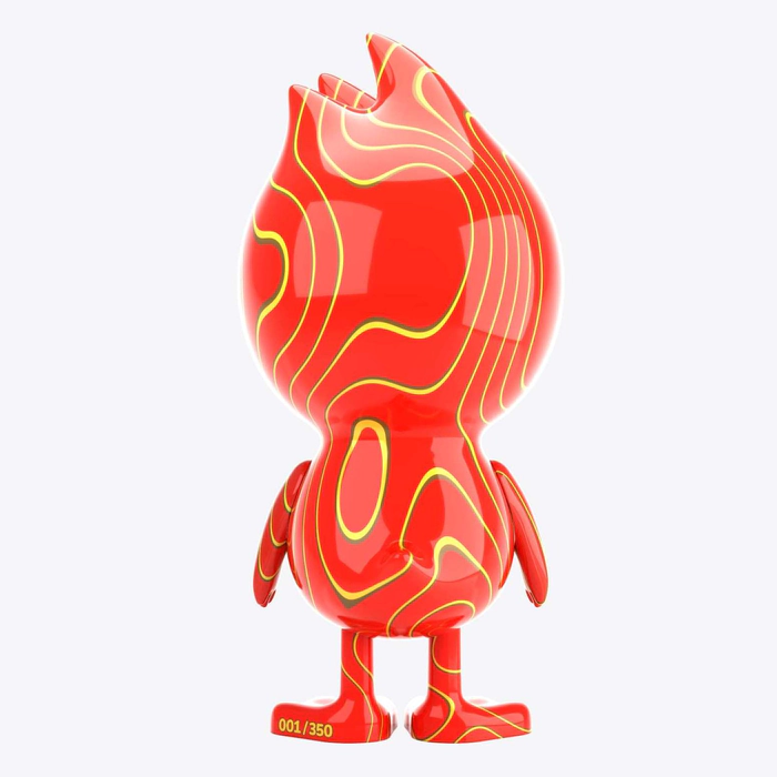 Коллекционная фигура "The Ugly Duck х Chupa Chups" красный