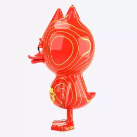 Коллекционная фигура "The Ugly Duck х Chupa Chups" красный