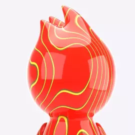 Коллекционная фигура "The Ugly Duck х Chupa Chups" красный