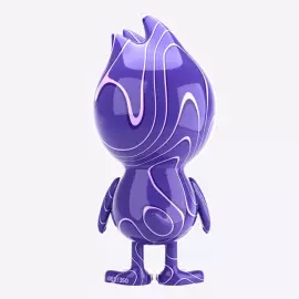 Коллекционная фигура "The Ugly Duck х Chupa Chups" фиолетовый