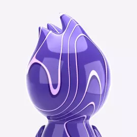 Коллекционная фигура "The Ugly Duck х Chupa Chups" фиолетовый