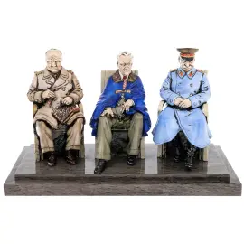 Композиция из фарфора "Ялтинская конференция 1945 года"
