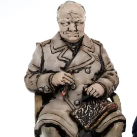 Композиция из фарфора "Ялтинская конференция 1945 года"