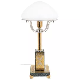 Лампа настольная из змеевика "Дворцовая" Златоуст