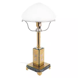 Лампа настольная из змеевика "Дворцовая" Златоуст