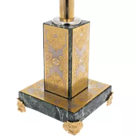 Лампа настольная из змеевика "Дворцовая" Златоуст