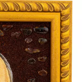 Картина из янтаря "Портрет В.В. Путина"