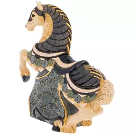 Статуэтка керамическая "Королевский белый конь"