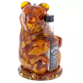 Сувенир из янтаря "Русский медведь"