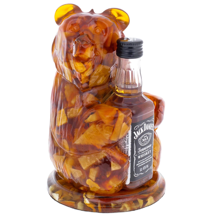 Souvenir of amber "Russian bear"