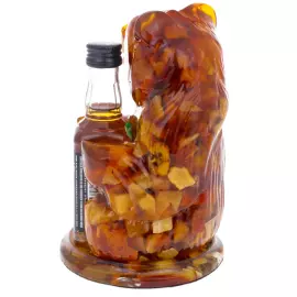 Сувенир из янтаря "Русский медведь"