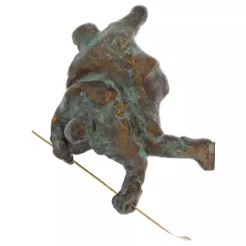 Скульптура из бронзы "Хоккей. Силовые приемы"