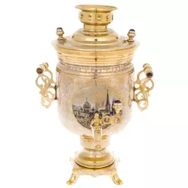 Brass samovar "Moscow" Zlatoust