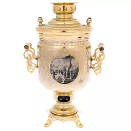 Brass samovar "Moscow" Zlatoust