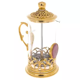 Чайный набор с яшмой "Нежность" на 2 персоны, Златоуст