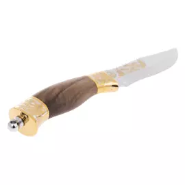 Нож сувенирный "Горы" с кожаными ножнами, Златоуст