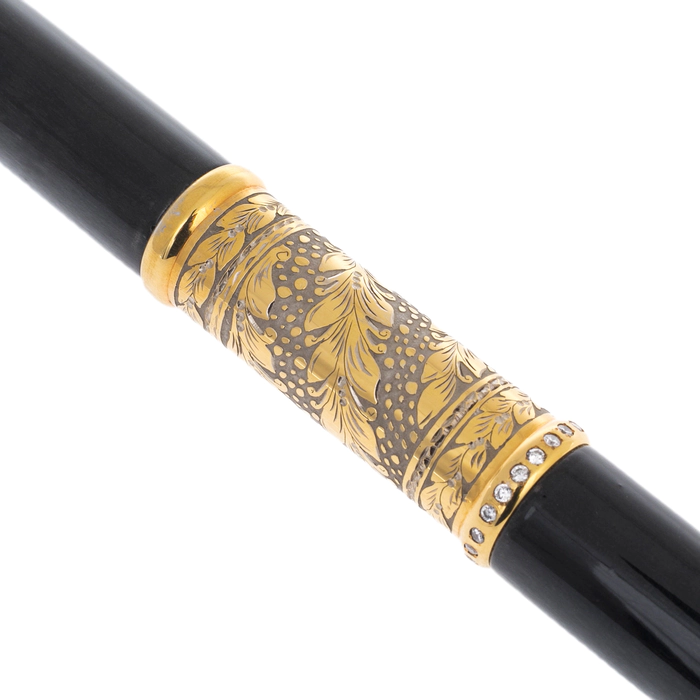 Cane decorated with "Classics" dark wood, Zlatoust