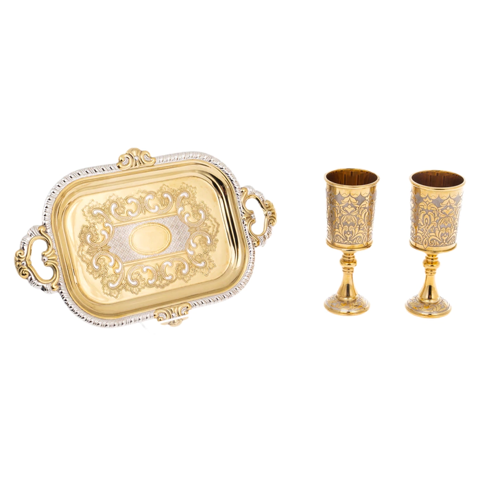 Tsarsky liqueur set for 2 persons, Zlatoust