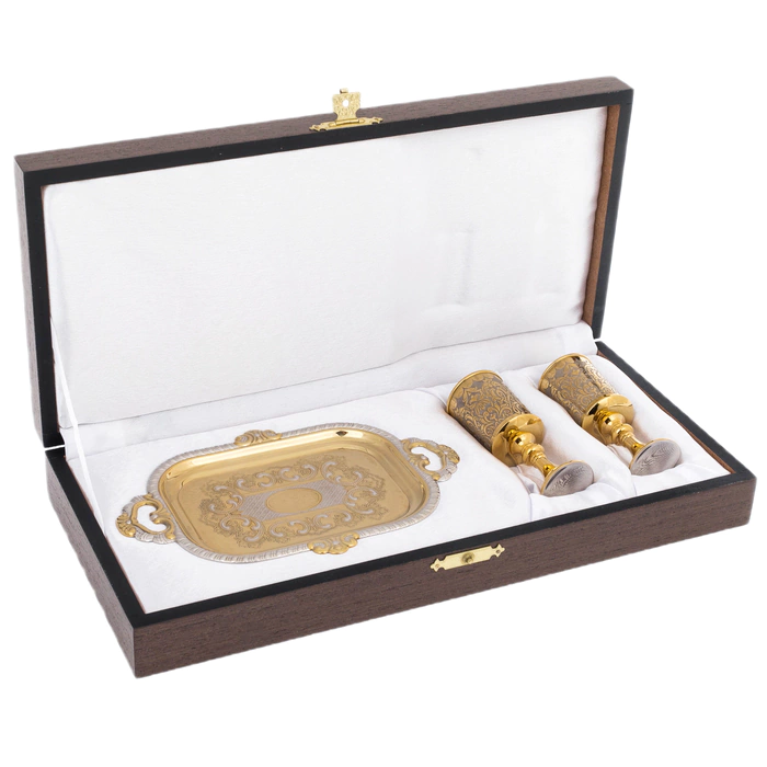 Tsarsky liqueur set for 2 persons, Zlatoust