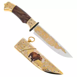 Нож сувенирный "Медведь" Златоуст