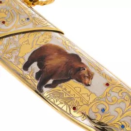 Нож сувенирный "Медведь" Златоуст