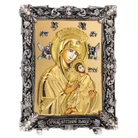 Икона с художественным литьем "Неустанная помощь"