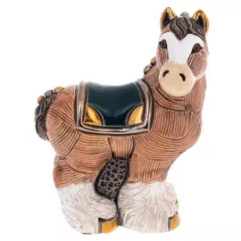Статуэтка керамическая "Лошадь" с эмалью