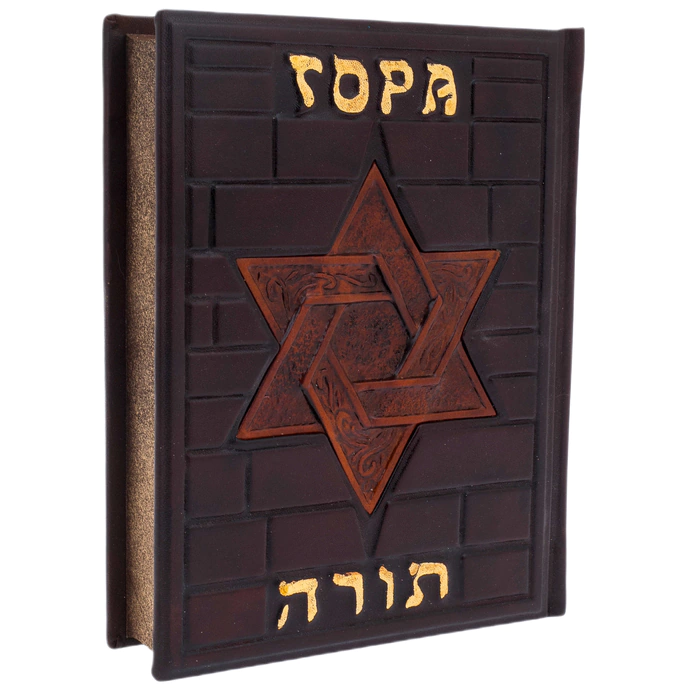 The leather-bound book "Torah"