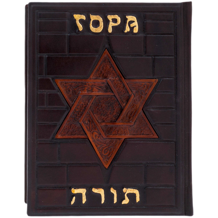 The leather-bound book "Torah"