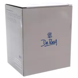 Статуэтка керамическая "Конь с синей попоной" с эмалью