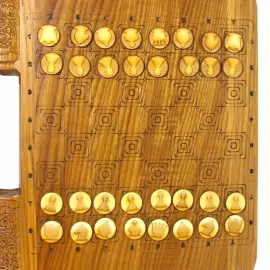 Lotto in a carved ash case "Arabesque-4"